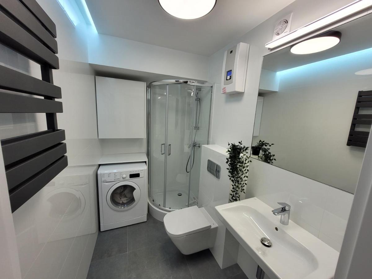 Ferienwohnung Sloneczny Apartament Przy Filharmonii, Walach Chrobrego Stettin Exterior foto