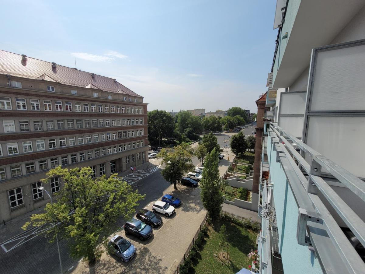 Ferienwohnung Sloneczny Apartament Przy Filharmonii, Walach Chrobrego Stettin Exterior foto