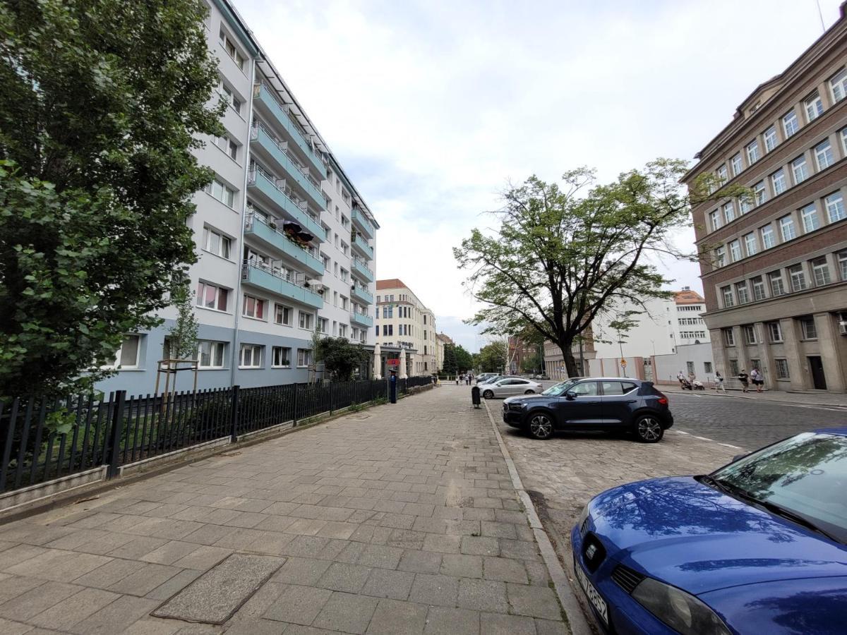 Ferienwohnung Sloneczny Apartament Przy Filharmonii, Walach Chrobrego Stettin Exterior foto