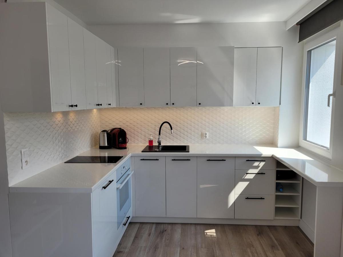 Ferienwohnung Sloneczny Apartament Przy Filharmonii, Walach Chrobrego Stettin Exterior foto