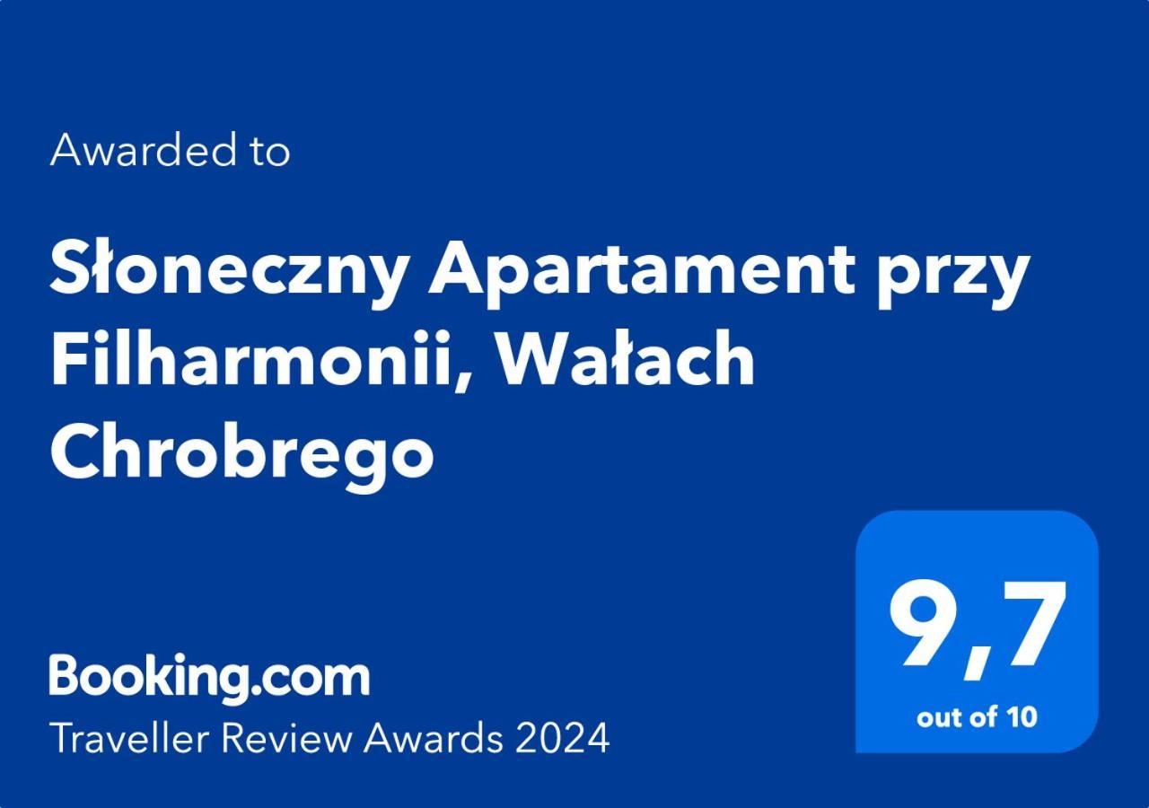 Ferienwohnung Sloneczny Apartament Przy Filharmonii, Walach Chrobrego Stettin Exterior foto